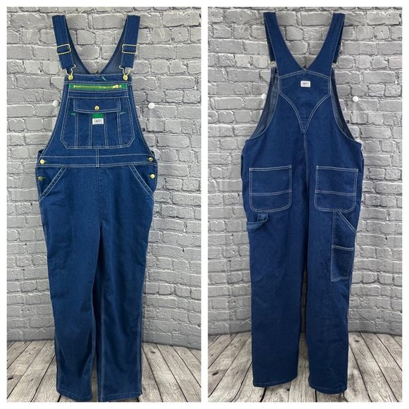 liberty Denim - Liberty Bib Overalls Women's  Size L Dark Blue Jean 38 x 31